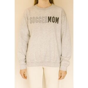 Declan and Crew Soccer Mom Sweatshirt - Sporty Graphic Crewneck Pullover